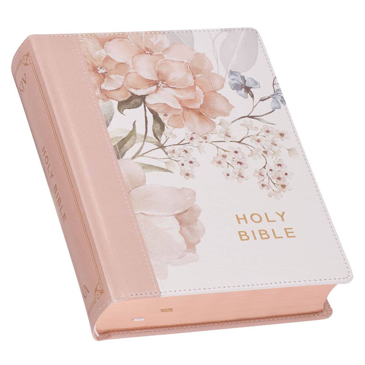 KJV Note-taking Bible Faux Leather HC, Pink Floral Printed - Premium Bible from Christian Art Gifts - Just $39.99! Shop now at Pat's Monograms