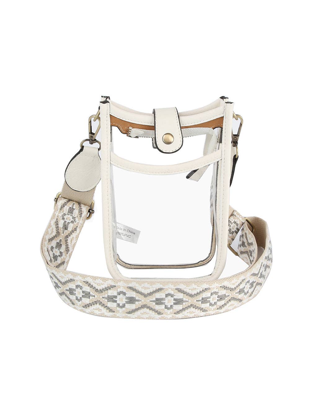 Clear Crossbody Sling - Premium handbag from Handbag Factory Corp - Just $32.95! Shop now at Pat's Monograms