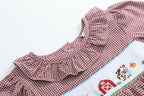 Red and Cream Gingham Farm Smocked Dress — Lil Cactus