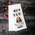 Basset Hound, Will Do Tricks for Treats Tea Towel, Basset Mom, Kitchen Towel, Dish Towel, Flour Sack Towel, Dog Lover Gift - Premium  from Pat's Monograms - Just $15.22! Shop now at Pat's Monograms