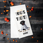 Black Labrador - Will Do Tricks for Treats Tea Towel - Premium Kitchen Towel from Pat's Monograms - Just $14.95! Shop now at Pat's Monograms