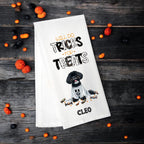 Black Shih Tzu - Will Do Tricks for Treats Tea Towel - Premium Kitchen Towel from Pat's Monograms - Just $14.95! Shop now at Pat's Monograms