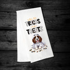 Springer Spaniel - Will Do Tricks for Treats Tea Towel - Premium Kitchen Towel from Pat's Monograms - Just $14.95! Shop now at Pat's Monograms