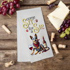 Australian Cattle Dog “Come Sit for a Sip” Tea Towel - Premium Kitchen Towel from Pat's Monograms - Just $14.95! Shop now at Pat's Monograms