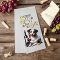 Australian Shepherd “Come Sit for a Sip” Tea Towel - Premium Kitchen Towel from Pat's Monograms - Just $14.95! Shop now at Pat's Monograms