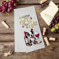 Boston Terrier "Come Sit for a Sip" tea towel - Premium Kitchen Towel from Pat's Monograms - Just $14.95! Shop now at Pat's Monograms