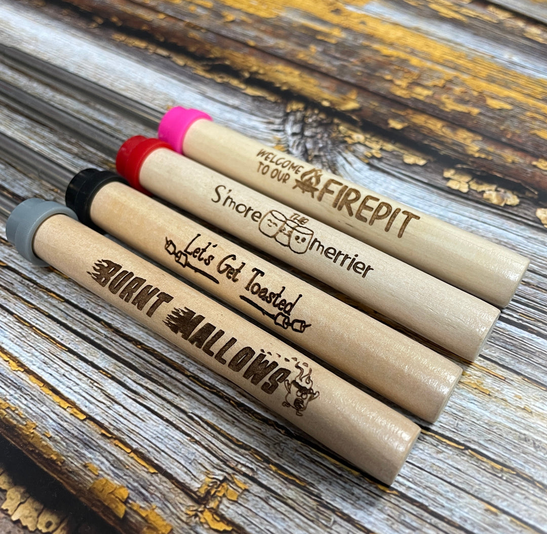 Roasting Sticks Laser Engraved - Premium Fun Gifts from Pat's Monograms - Just $5! Shop now at Pat's Monograms