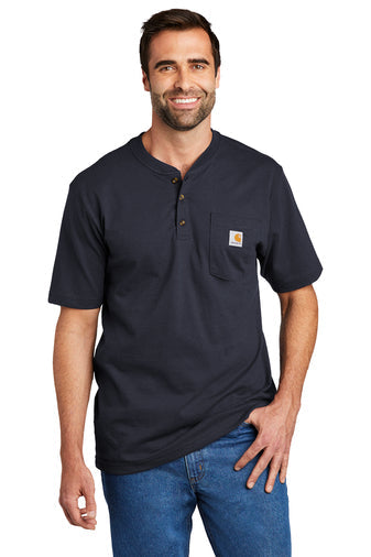 Carhartt® Short Sleeve Henley T-Shirt - CTK84 - Premium Workwear from Carhartt - Just $34! Shop now at Pat's Monograms