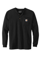 Carhartt® Long Sleeve Henley T-Shirt - CTK128 - Premium Workwear from Carhartt - Just $34.95! Shop now at Pat's Monograms