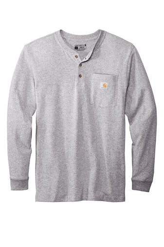 Carhartt® Long Sleeve Henley T-Shirt - CTK128 - Premium Workwear from Carhartt - Just $34.95! Shop now at Pat's Monograms