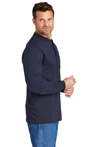 Carhartt® Long Sleeve Henley T-Shirt - CTK128 - Premium Workwear from Carhartt - Just $40! Shop now at Pat's Monograms