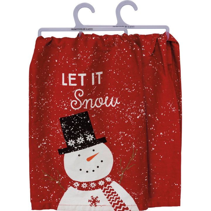 Kitchen Towel - Let It Snow - Premium Kitchen Towel from Primitives by Kathy - Just $8.95! Shop now at Pat's Monograms