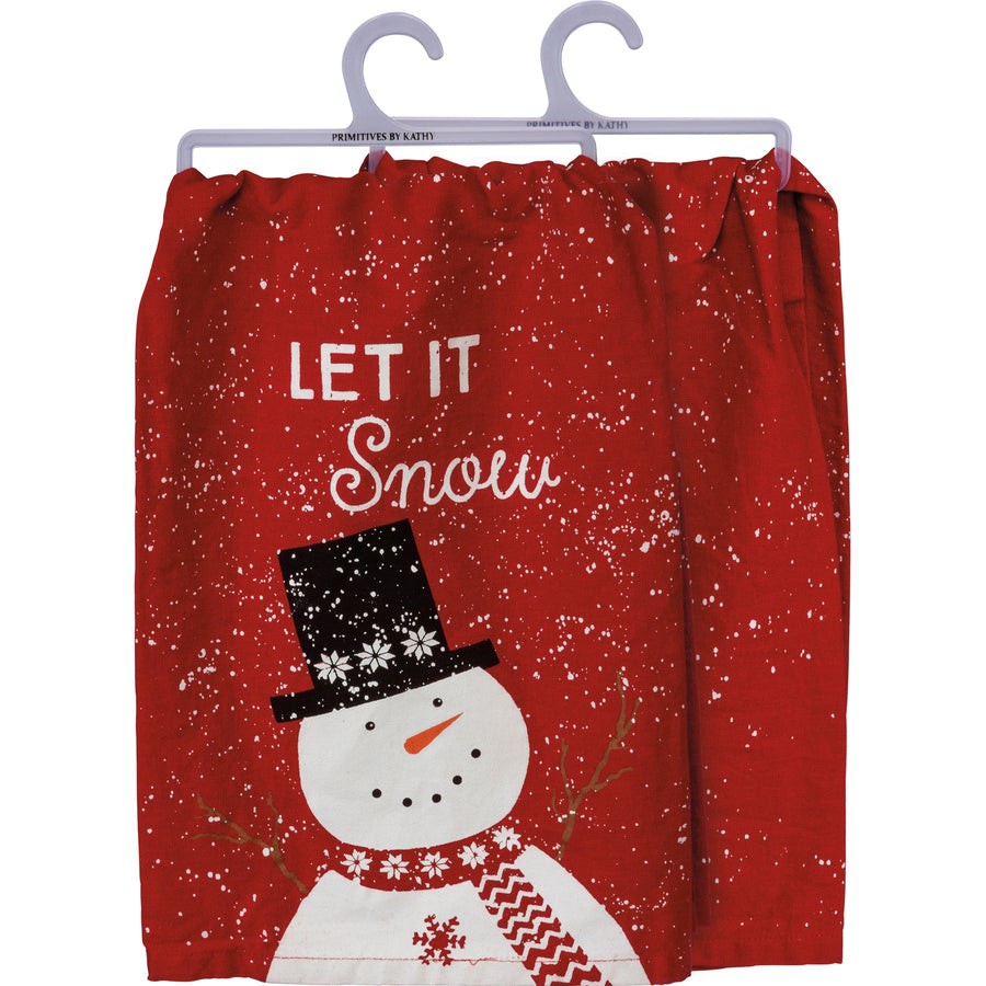 Kitchen Towel - Let It Snow - Premium Kitchen Towel from Primitives by Kathy - Just $8.95! Shop now at Pat's Monograms