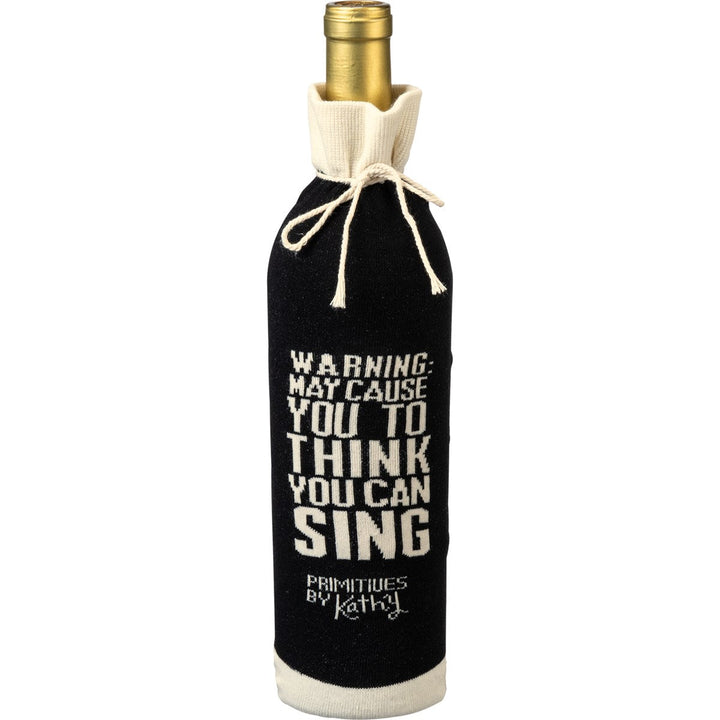 Bottle Sock - Rescue Wine It's Trapped in A Bottle - Premium wine accessories from Primitives by Kathy - Just $5.95! Shop now at Pat's Monograms