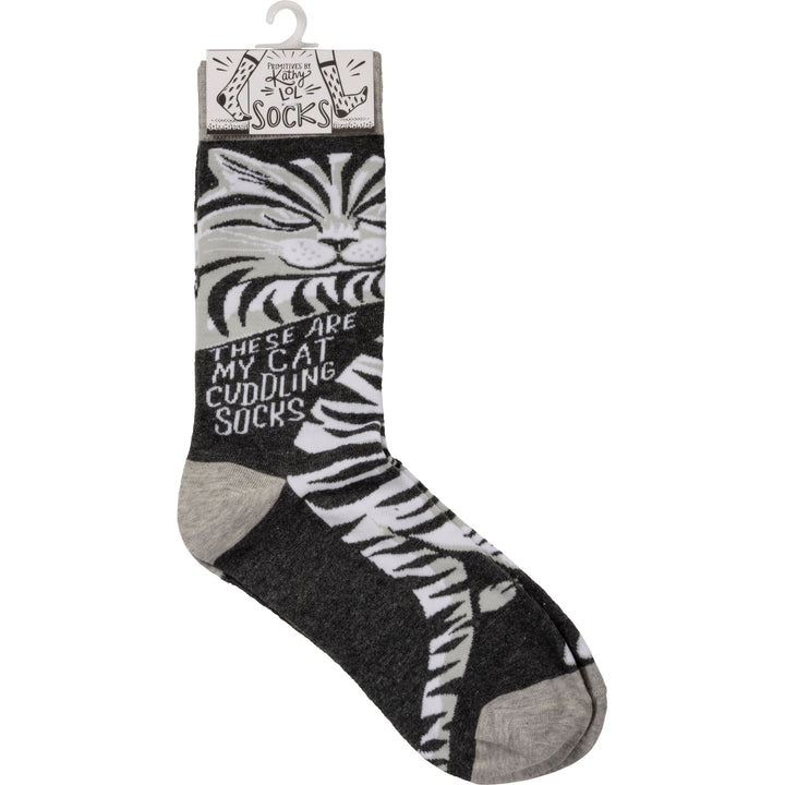 Socks - These Are My Cat Cuddling Socks - Premium Socks from Primitives by Kathy - Just $7.95! Shop now at Pat's Monograms