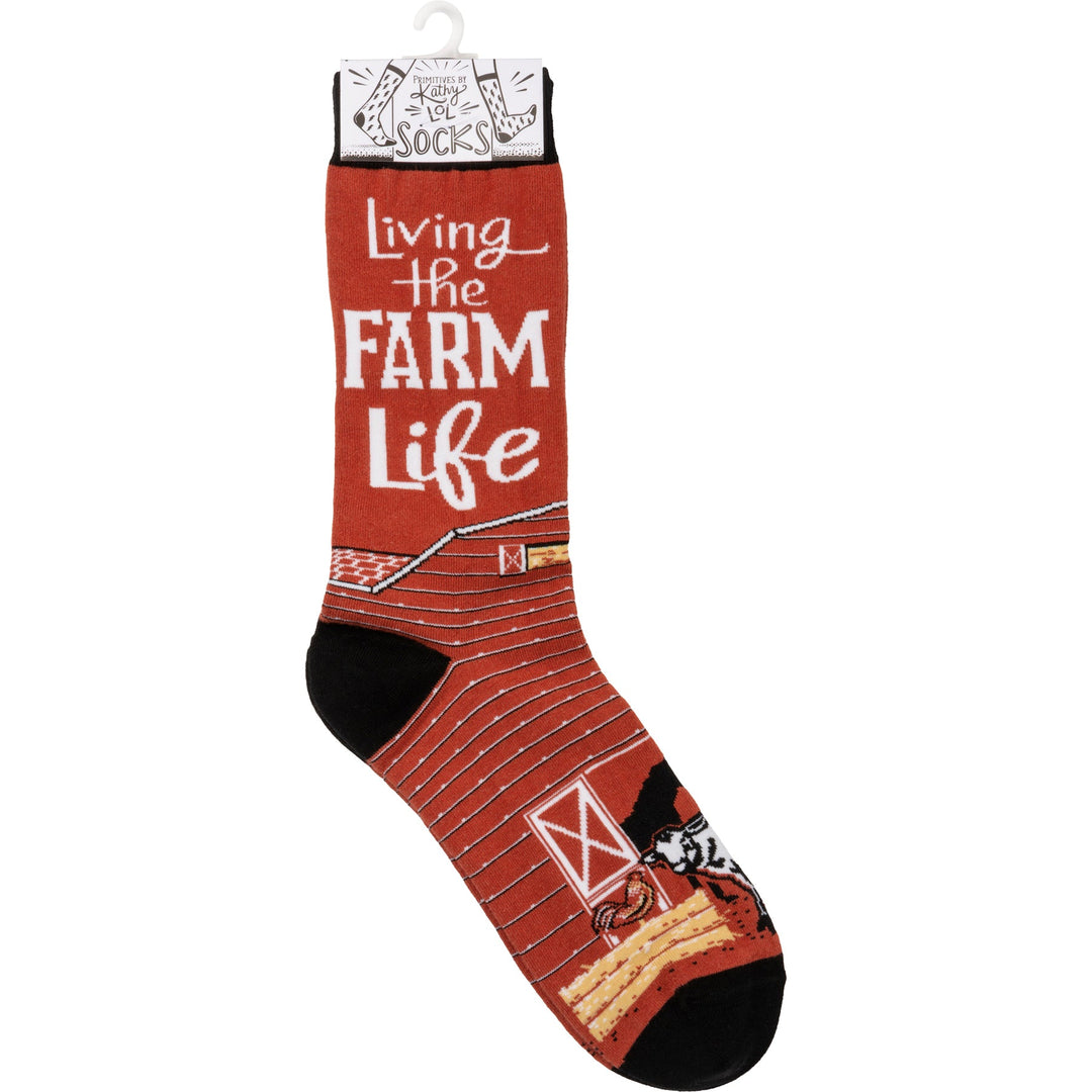 Socks - Farm Life - Premium Socks from Primitives by Kathy - Just $7.95! Shop now at Pat's Monograms