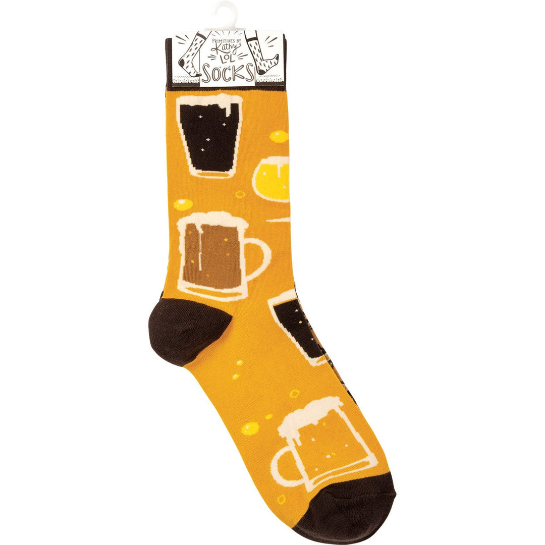 Socks - Beer & Pretzel - Premium Socks from Primitives by Kathy - Just $7.95! Shop now at Pat's Monograms