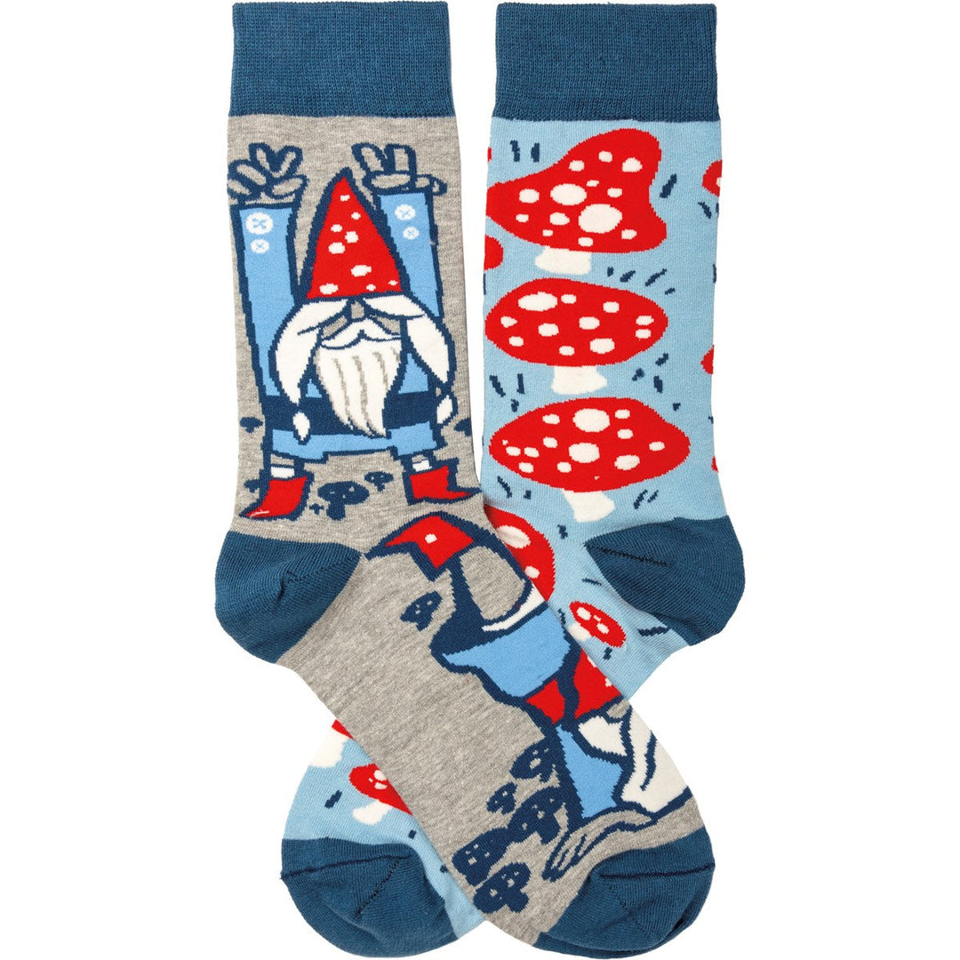 Socks - Gnomes & Mushrooms - Premium Socks from Primitives by Kathy - Just $7.95! Shop now at Pat's Monograms