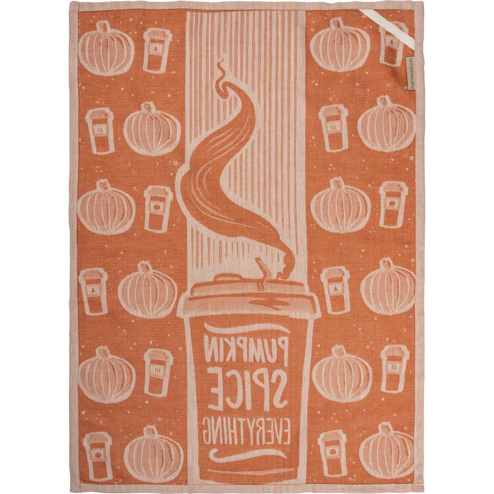 Kitchen Towel - Pumpkin Spice Everything - Premium Kitchen Towel from Primitives by Kathy - Just $8.95! Shop now at Pat's Monograms