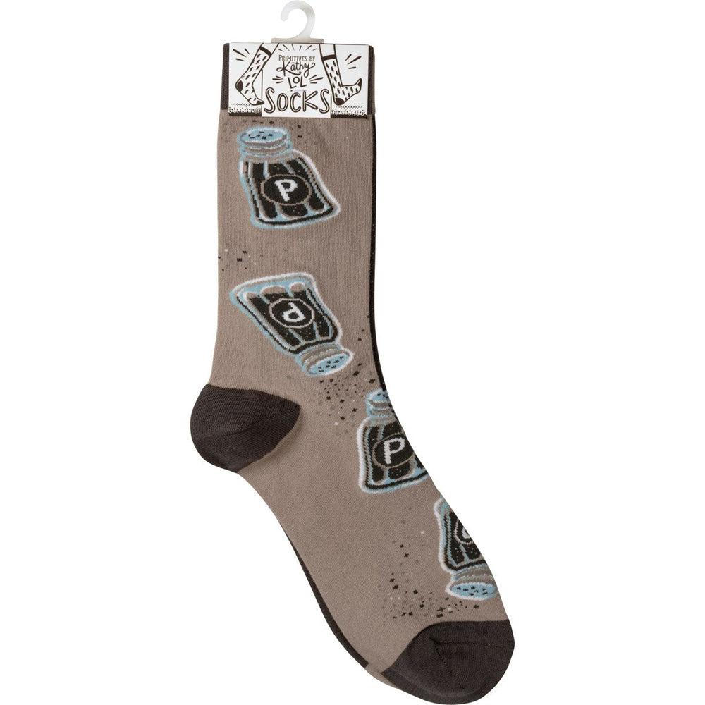 Socks - Salt & Pepper - Premium Socks from Primitives by Kathy - Just $7.95! Shop now at Pat's Monograms