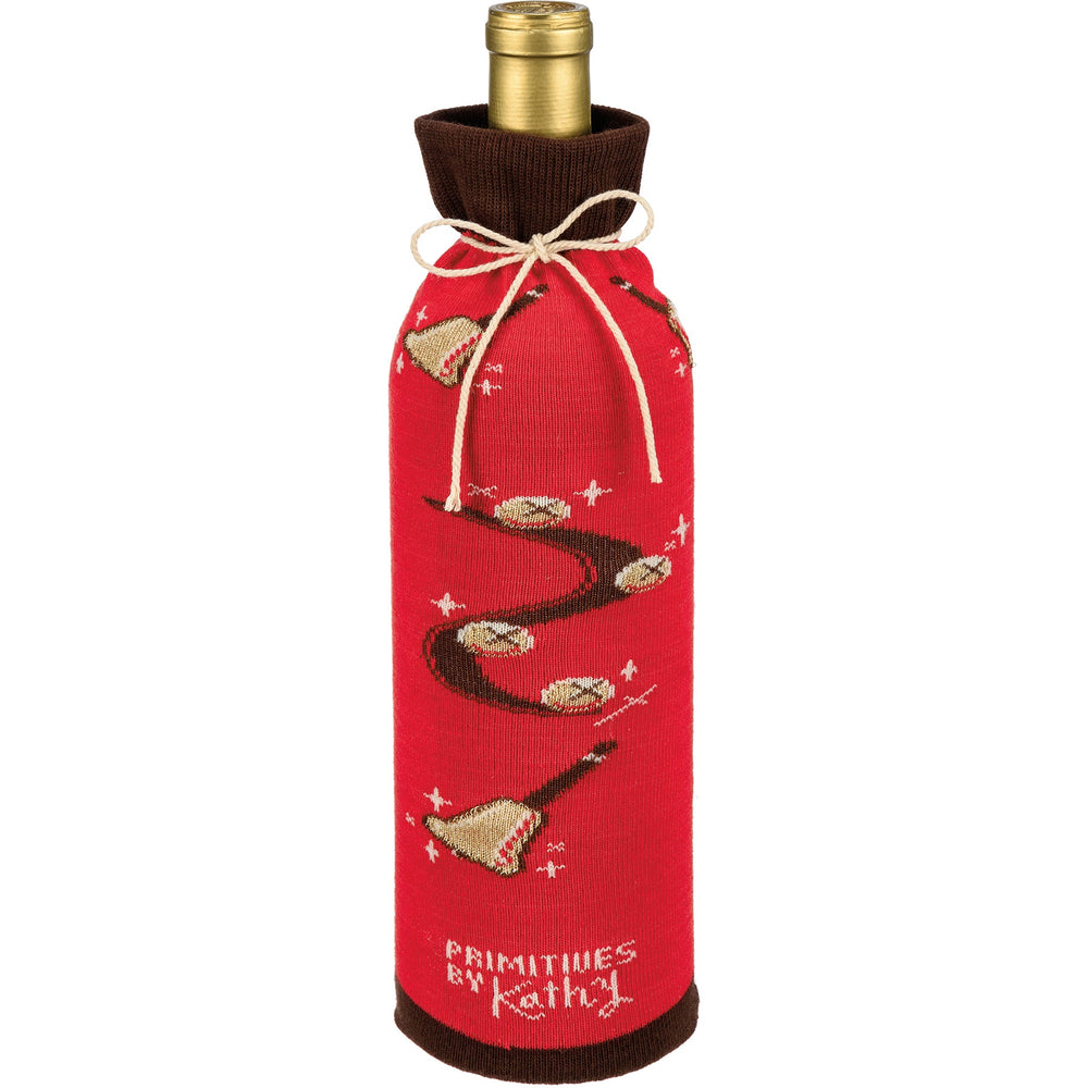 Bottle Sock - Jingle Till You Tingle - Premium wine accessories from Primitives by Kathy - Just $5.95! Shop now at Pat's Monograms