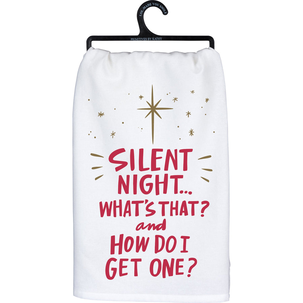 Kitchen Towel - Silent Night What's That - Premium Kitchen Towel from Primitives by Kathy - Just $8.95! Shop now at Pat's Monograms