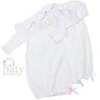Paty Gown - White with trim - Premium Infant Wear from Paty INC. - Just $49.95! Shop now at Pat's Monograms