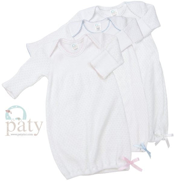Paty Gown - White with trim - Premium Infant Wear from Paty INC. - Just $49.95! Shop now at Pat's Monograms