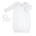 Paty Gown - White with trim - Premium Infant Wear from Paty INC. - Just $49.95! Shop now at Pat's Monograms