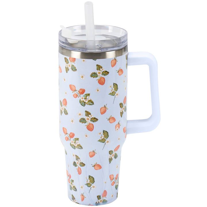 Strawberry Travel Mug - 40oz - Premium Tumblers from Primitives by Kathy - Just $40.25! Shop now at Pat's Monograms