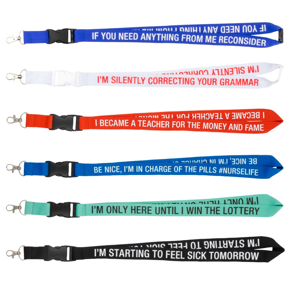 Say What Lanyards - Premium Lanyards from About Face - Just $6.25! Shop now at Pat's Monograms