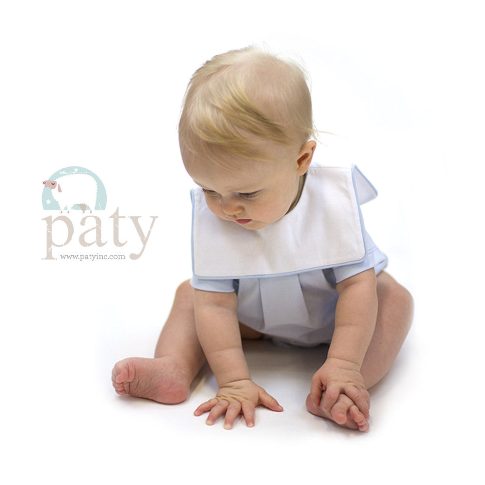 Paty Boy Bubble Suit with White Bib - Premium Infant Wear from Paty INC. - Just $48.95! Shop now at Pat's Monograms