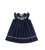 Lil Cactus - Dark Blue Nativity Smocked Dress - Premium Baby & Toddler Dresses from Lil Cactus - Just $32.95! Shop now at Pat's Monograms