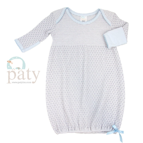 Paty Gown - Grey - Premium Infant Wear from Paty INC. - Just $48.95! Shop now at Pat's Monograms
