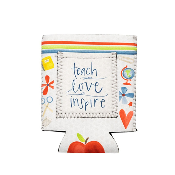 Teach Love Inspire Drink Sleeve w/ Pocket - Premium Drink Sleeves from Shannon Roads Gifts - Just $6.95! Shop now at Pat's Monograms