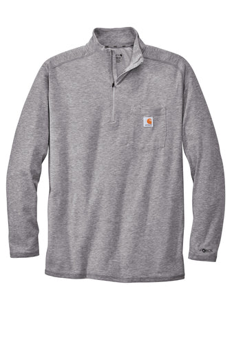 Carhartt Force® 1/4 Zip Long Sleeve T-Shirt - Premium Workwear from Carhartt - Just $48.0! Shop now at Pat's Monograms