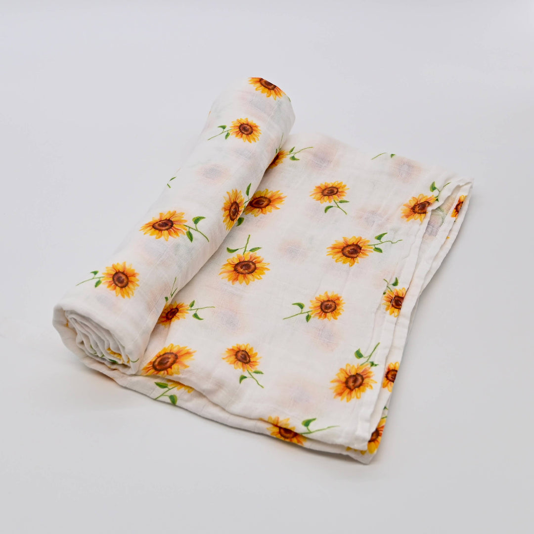 Sunflower Fields Swaddle - Premium  from LollyBanks - Just $19.95! Shop now at Pat's Monograms