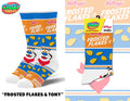 Frosted Flakes & Tony - Mens Crew Folded - Premium Socks from Crazy Socks - Just $8! Shop now at Pat's Monograms