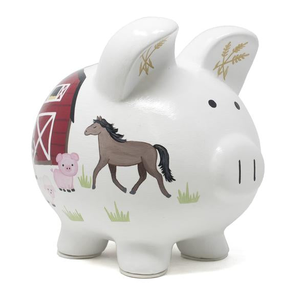 Barnyard Piggy Bank - Premium Baby Gift from Child To Cherish® - Just $34.95! Shop now at Pat's Monograms