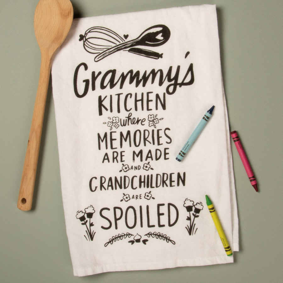 Kitchen Towel - Grammy's Kitchen Where Memories - Premium Kitchen Towel from Primitives by Kathy - Just $8.95! Shop now at Pat's Monograms