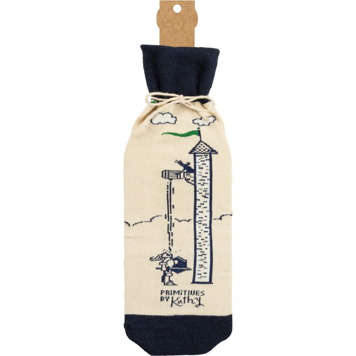 Bottle Sock - No Good Story Started With Salad - Premium wine accessories from Primitives by Kathy - Just $5.95! Shop now at Pat's Monograms