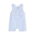 Light Blue Seersucker Bunny Smocked Shortalls - Premium Baby & Toddler Outfits from Lil Cactus - Just $35.95! Shop now at Pat's Monograms