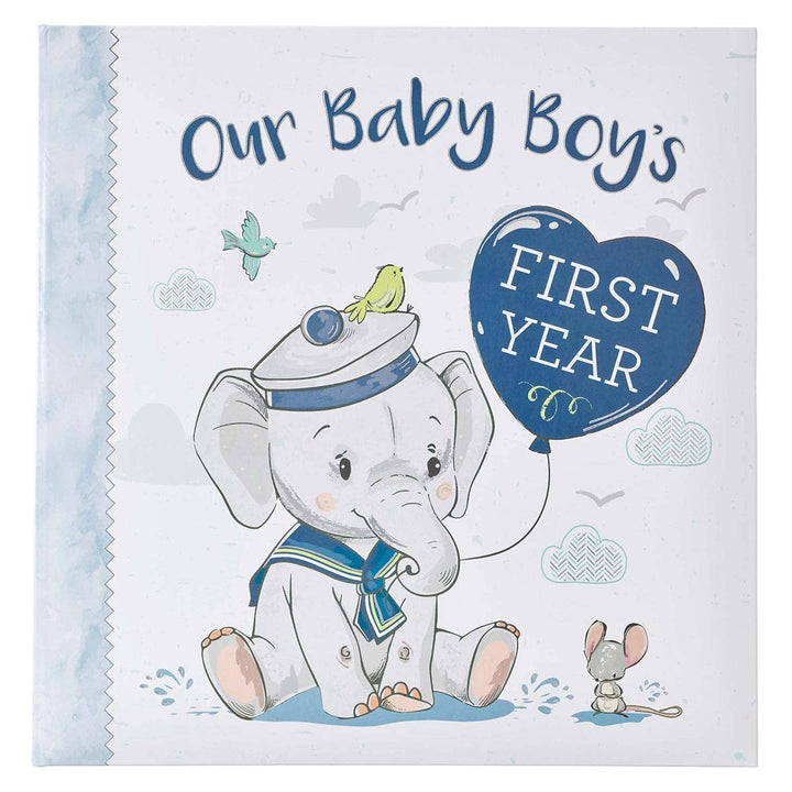 Our Baby Boy's First Year Memory Book - Premium Baby Gift from Christian Art Gifts - Just $27.95! Shop now at Pat's Monograms