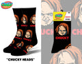Chucky Logo - Mens Crew Folded - Premium Socks from Crazy Socks - Just $8! Shop now at Pat's Monograms