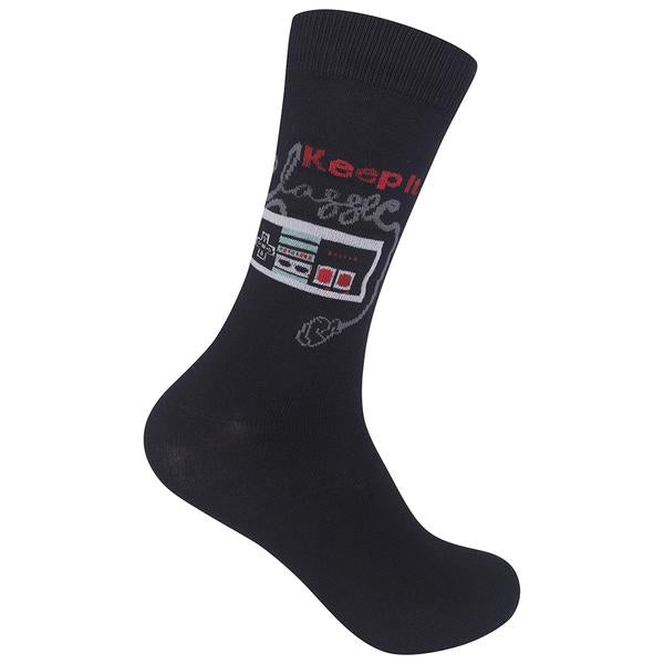 Keep it Classic Nintendo Socks - Premium Socks from Funatic - Just $9.95! Shop now at Pat's Monograms