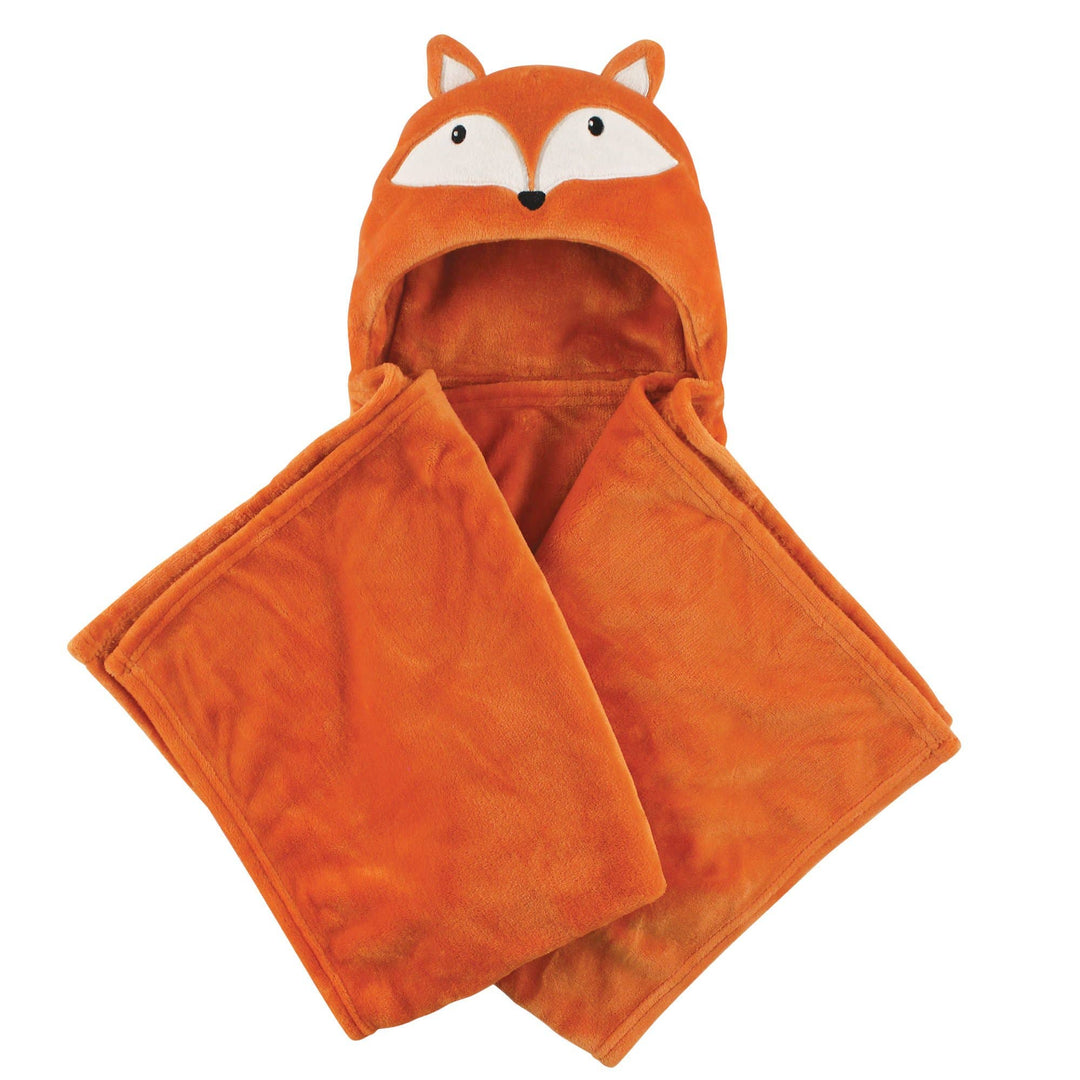 Hudson Baby Hooded Animal Face Plush Blanket, Orange Fox - Premium Baby Gift from BabyVision - Just $22.95! Shop now at Pat's Monograms