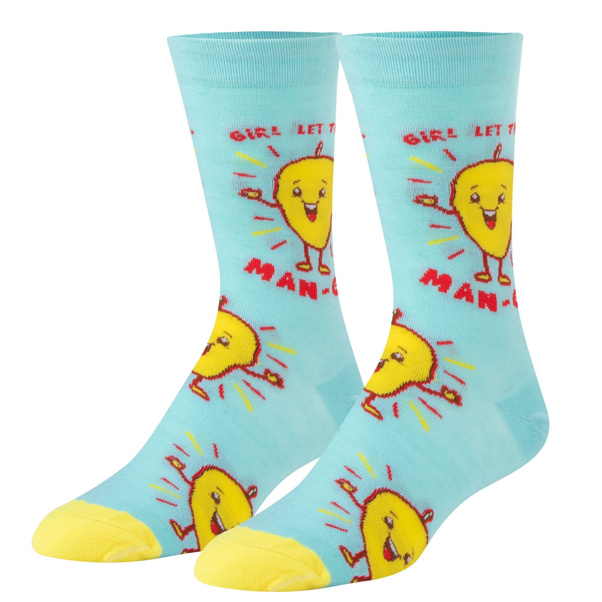 Let that Man-GO Crew Socks - Premium Socks from Crazy Socks - Just $8! Shop now at Pat's Monograms
