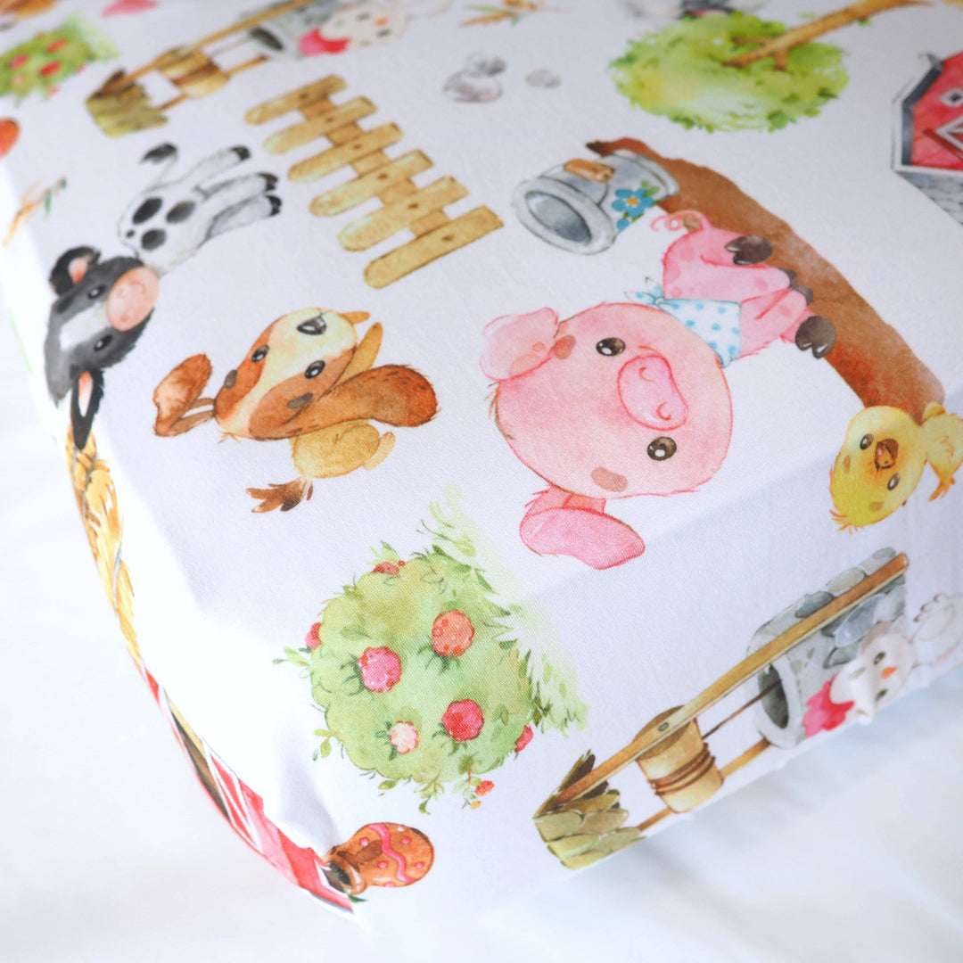 Standard Size Fitted Crib Sheet - Farm Animals - Premium crib sheet from Honey Lemonade - Just $26.99! Shop now at Pat's Monograms