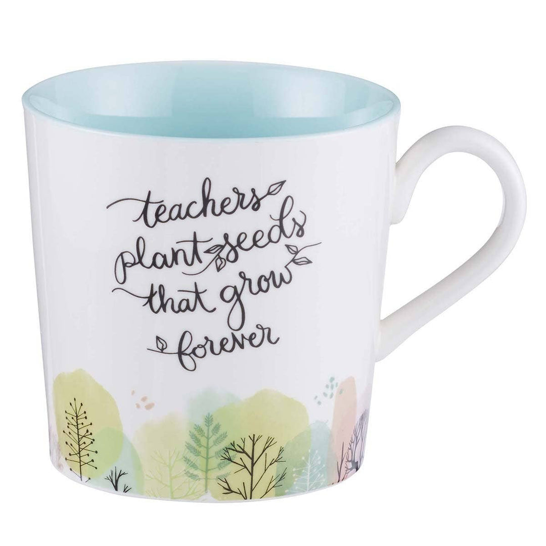 Teachers Plant Seeds Ceramic Coffee Mug - Premium gift item from Christian Art Gifts - Just $12.95! Shop now at Pat's Monograms