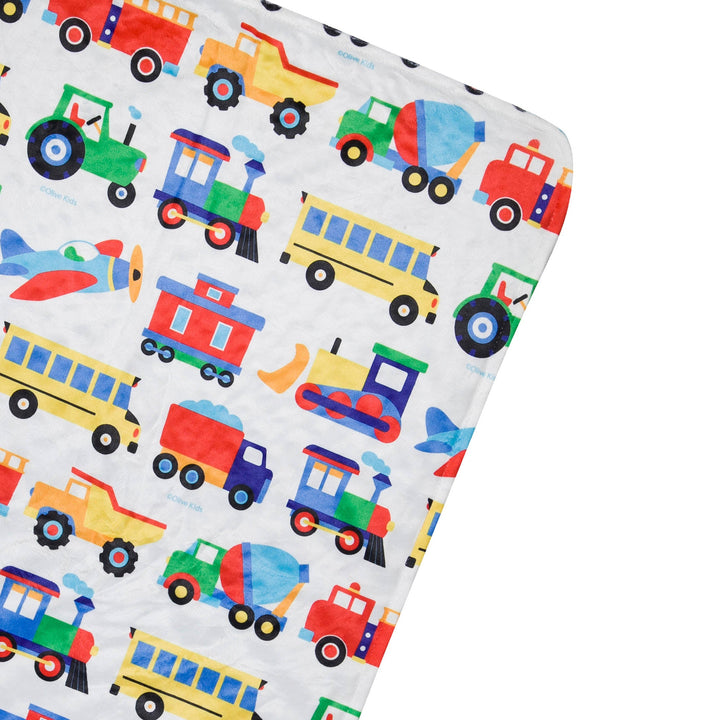 Trains, Planes, and Trucks Plush Throw Blanket - Premium Bags and Totes from Wildkin - Just $49.95! Shop now at Pat's Monograms